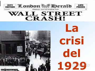 IL  CROLLO A WALL STREET * AZIONE VERA DATATA 1929