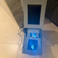 Fontana riciclo acqua led