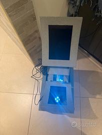 Fontana riciclo acqua led