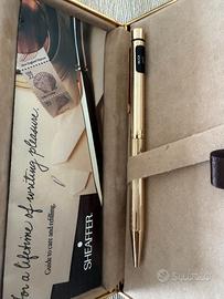 Penna oro Scheaffer con custodia e certificato