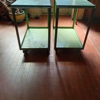 Due carrelli da officina 
