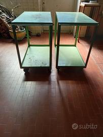 Due carrelli da officina 