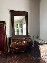 Specchio in legno di noce