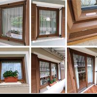 serramenti in PVC alluminio tinta legno