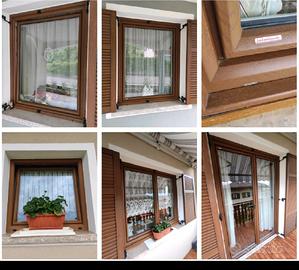 serramenti in PVC alluminio tinta legno