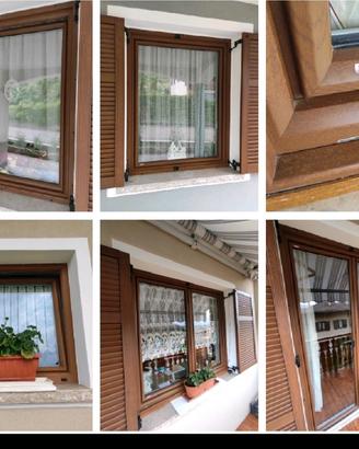 serramenti in PVC alluminio tinta legno