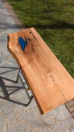 Mensola Sospesa Legno e Resina