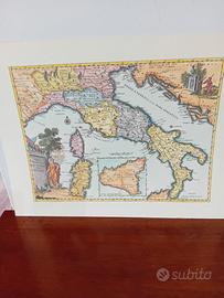 Italia stampa carta geografica 