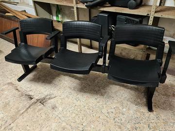 5 panche ufficio o sala d attesa 