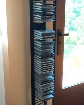 Torretta Porta CD - Metallo Nero - Spazio x 50