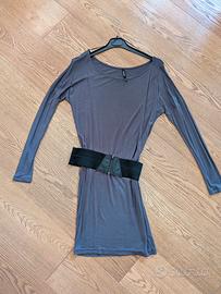 vestito Bershka grigio taglia s