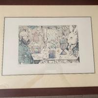 Grande quadro con Litografia di Antonio Possenti