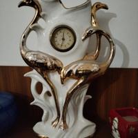 orologio con cigno oro vintage
