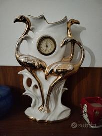 orologio con cigno oro vintage
