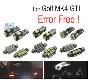 KIT 15 LAMPADE LED INTERNE PER VOLKSWAGEN VW GOLF 
