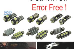 KIT 15 LAMPADE LED INTERNE PER VOLKSWAGEN VW GOLF 