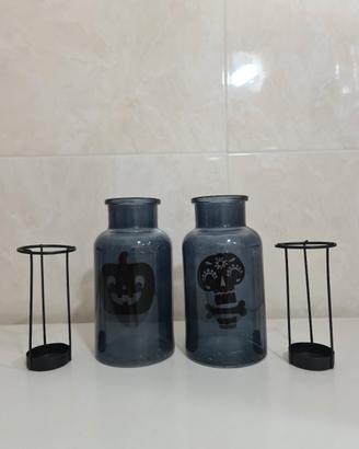 Halloween porta candele lanterne nuove