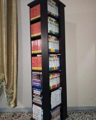 mobiletto porta vhs dvd cd + raccolte in VHS varie