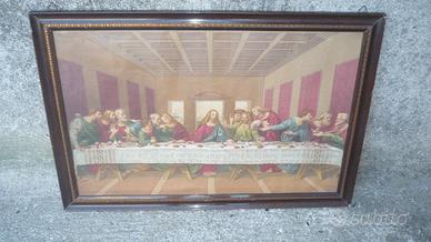 quadro "L'ultima Cena" stampa oleografica su tela
