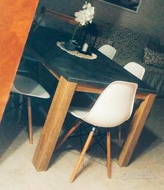 Tavolo rettangolare stile industriale 