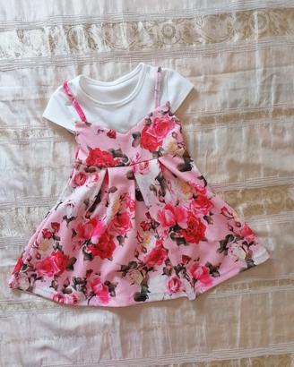 Vestito floreale bambina