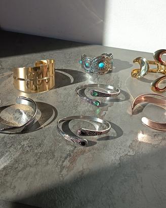 STOCK 7 Bracciali Rigidi Rose Gold/Silver ✨ NUOVI