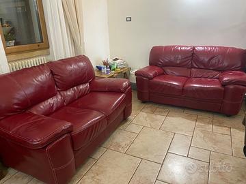 Coppia divani pelle