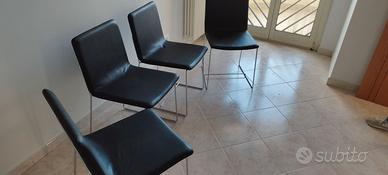 Sedie in pelle.