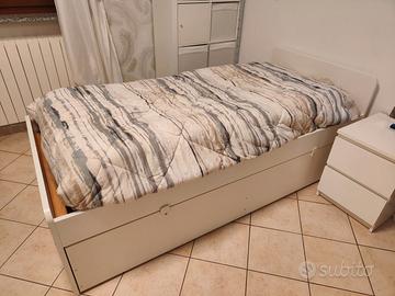 Letto Ikea SLÄKT con letto estraibile e 2 cassetti