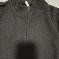 Maglione mezza zip ,nero,Ungaro,tg 52