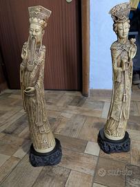 Statue cinesi anni 70 - 65 cm
