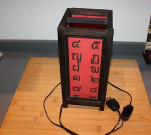 lampada da tavolo etnica Asia Thailandia giappones