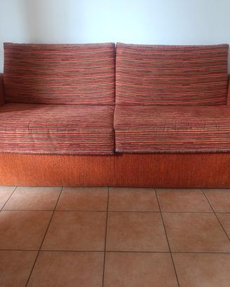 Divano sfoderabile in tessuto 206 x 82 cm