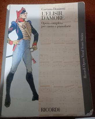 Opera completa L'elisir d'amore canto e pianoforte