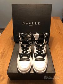 GAELLE PARIS SNEAKERS BASKET ALTA BIANCO NR. 40