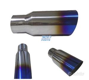 TERMINALE SCARICO COLLA TONDA 61-90MM INOX TAGLIO 