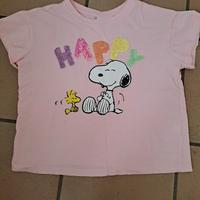 t shirt bambina snoopy 