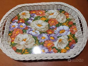 Cesta ovale con manici in vimini SIVIGLIA