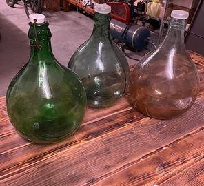 Damigiane di vetro da vino o multiuso