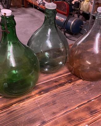 Damigiane di vetro da vino o multiuso