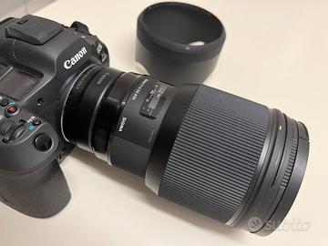 Sigma Art f/1.4 85mm + canon ef adattatore orig.