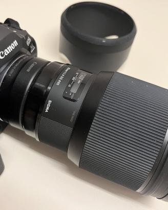 Sigma Art f/1.4 85mm + canon ef adattatore orig.