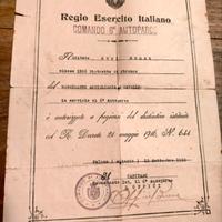 Documenti storici guerra