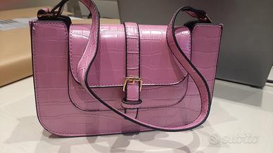 Borsetta nera donna Pink Rosa Cocco 26x20x8 cm