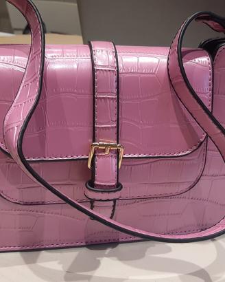 Borsetta nera donna Pink Rosa Cocco 26x20x8 cm