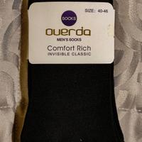 Fantasmini calzini uomo neri 3 paia misura 40-46