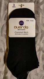 Fantasmini calzini uomo neri 3 paia misura 40-46