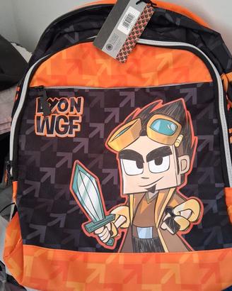 zaino scuola elemntare piu astuccio 3 zip 