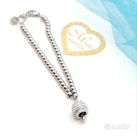 Bracciale donna campanellino campanella acciaio 
