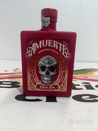 Bottiglia Vuota gin rosso Amuerte rossa gin vuoto